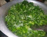 A picture of step 2 of Sarso Ka sagg.