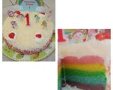Foto langkah ke 9 dari resep Rainbow cake kukus.