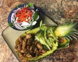 A picture of step 9 of Teriyaki chicken Pineapple bowl.