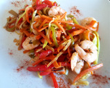 Foto del paso 6 de la receta: Camarones con vegetales salteados al wok. #paraprincipiantes