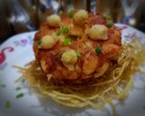A picture of step 8 of Macaroni surprise ball.