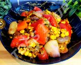 A picture of step 3 of Capsicum And Onion Mix Veg.