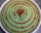 Foto langkah ke 5 dari resep 16 - Bolu Macan Pandan (versi kukus).