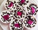 Gambar langkah 5 resipi Dragon Fruit Chocolate Chips Yogurt Bites.