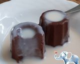 Foto langkah ke 6 dari resep Puding Coklat saus Vla.