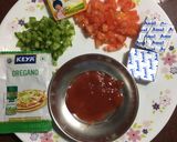 A picture of step 1 of Vegetable Toast.