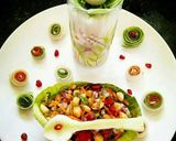 A picture of step 4 of Peanut salad and radish juice.