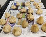 A picture of step 5 of Fried Modak.
