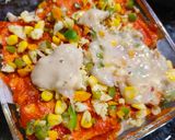A picture of step 6 of Baked Veg. Bread Lasagna.