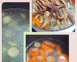 Hình bước làm 3 của món Canh nấm lộc nhung 🍄