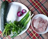 Hình bước làm 1 của món Cá THÁC LÁC hấp bí ngòi