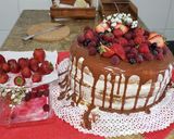 Foto del paso 6 de la receta: Naked Cake (torta de frutos del bosque 🎂)