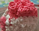 A picture of step 6 of RedVelvet cake.. Post 1 #anniversary.