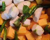 A picture of step 1 of Pumpkin,dal curry…(in malayalam pulincurry).