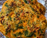 बेसन पालक का चीला (Besan palak ka cheela recipe in hindi) रेसिपी चरण 4 फोटो