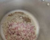 A picture of step 2 of Rajma chawal - traditional method.
