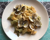 Foto del paso 8 de la receta: Pasta con salsa de anacardos y cebolla tierna, y almejas al ajillo. Vegetariana 🌱 o no