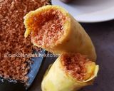 A picture of step 1 of Flavoured Rolled Crepes with Toasted Coconut Filling.