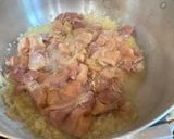 A picture of step 2 of Chicken & Shrimp Miki Bihon Guisado.