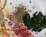 A picture of step 2 of Gehu methi puri.