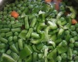 A picture of step 1 of Veg kolhapuri.