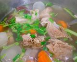 Hình bước làm 5 của món Nui nấu xương heo