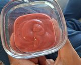 Une image de l'étape 4 de Crème à la fraise.