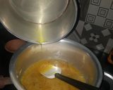 A picture of step 3 of Soji ka hlwaee style halwa.