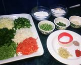 A picture of step 1 of Veg manchurian.