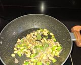 A picture of step 3 of Fried curd Rice.