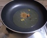 A picture of step 3 of Diwani handi (in green gravy).