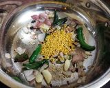 A picture of step 3 of Banana Stem dal Soup.