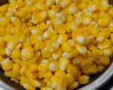 A picture of step 2 of Masala corn.