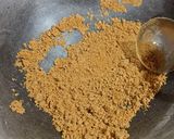 A picture of step 2 of Singhara Sesame Halwa.