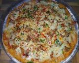 A picture of step 10 of Chicken pizza with crazy dough.