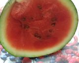 A picture of step 1 of Water melon juice.