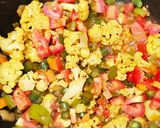 A picture of step 5 of Fulkobichi Rassa Bhaji (cauliflower curry).