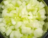 A picture of step 1 of Cucumber Raita.