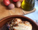 Foto del paso 1 de la receta: Ensalada fresquita de pollo asado,tomate y huevo. Aliño de Vidalim Kids 😋😋😋