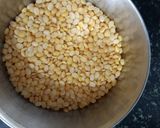 A picture of step 2 of Ridge gourd Dal.