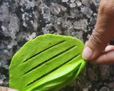 A picture of step 5 of Green karela chaat.