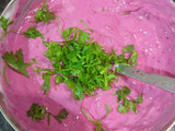 Healthy Grilled Paneer With Beetroot Raita