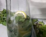 A picture of step 3 of Mint lemonade mojito.