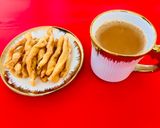 A picture of step 9 of Ginger Milk Tea ☕️ with Savory Twisty😋.