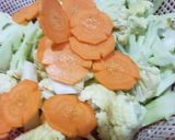 Hình bước làm 1 của món Bông cải trắng xào thịt bò