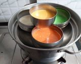 A picture of step 3 of Colourful Instant Kharwas.