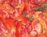 A picture of step 3 of Aloo tikki tamatar chat.