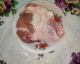Pas rețetă Carne de porc cu sos alb 1 fotografie