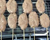 A picture of step 3 of Quick Recipe for Another type of Thai Pork skewer"Called" Moo Ping Nom Sod ".