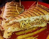 A picture of step 9 of Tex's Chinese Style Pork & Chicken Panini 🐷🐔🍞.